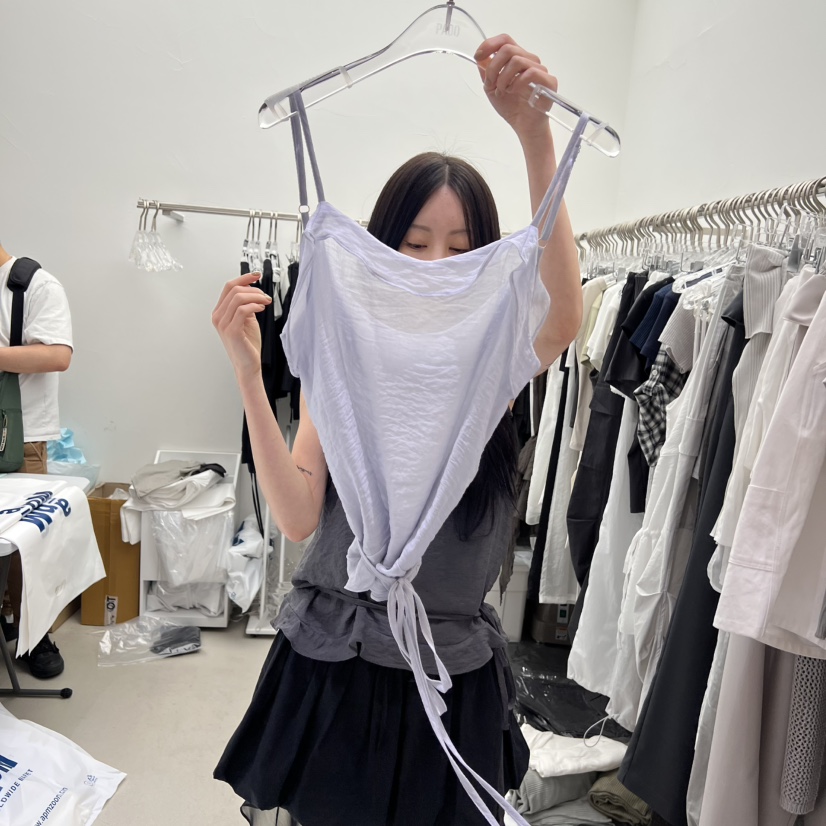 PADO韓國直郵㊣東大門實拍女裝新款推薦襯衫蕾絲衫不含內搭PADO襯衫/蕾絲衫圖色3