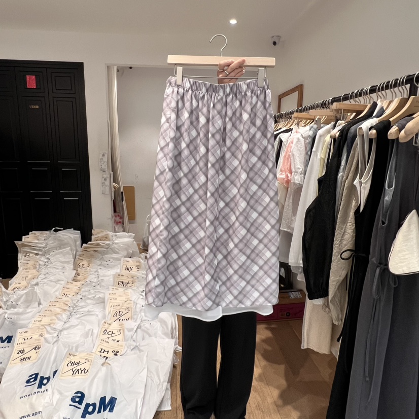 VENIR-a韓國直郵㊣女裝新款25春夏推薦休閑時尚半身裙中短裙VENIR-a半身裙/中短裙