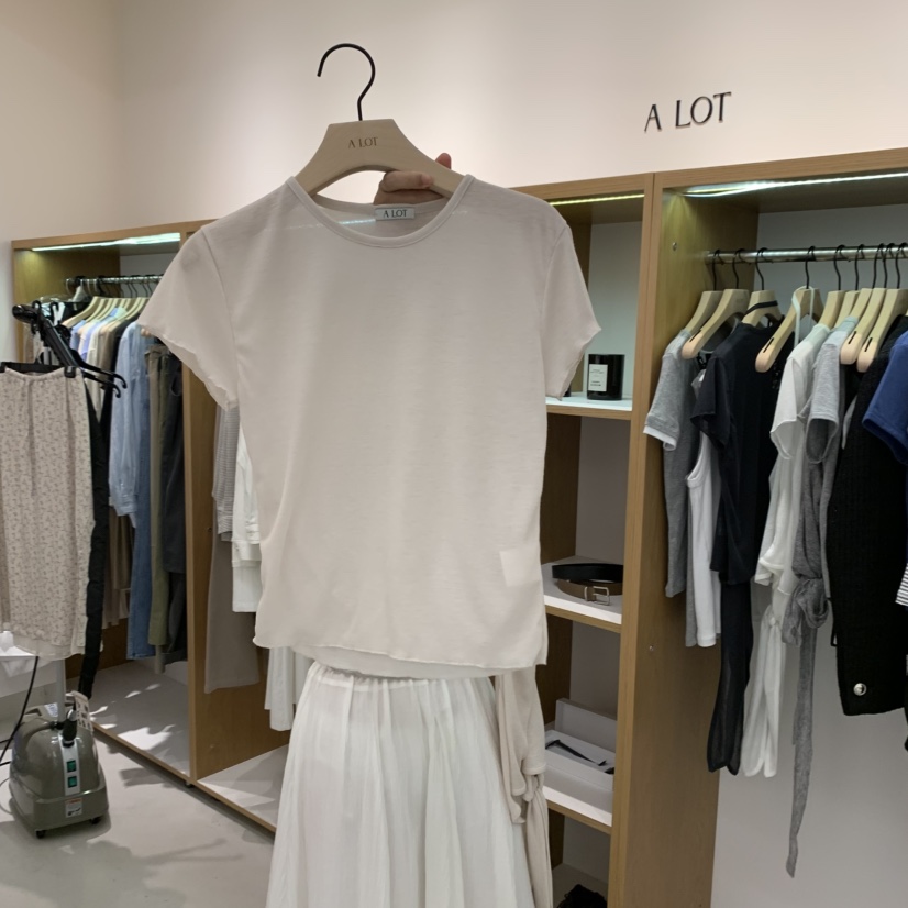 ALOT韓國直郵㊣女裝新款時尚推薦人氣25春夏休閑熱賣T恤A LOTT恤圖色3