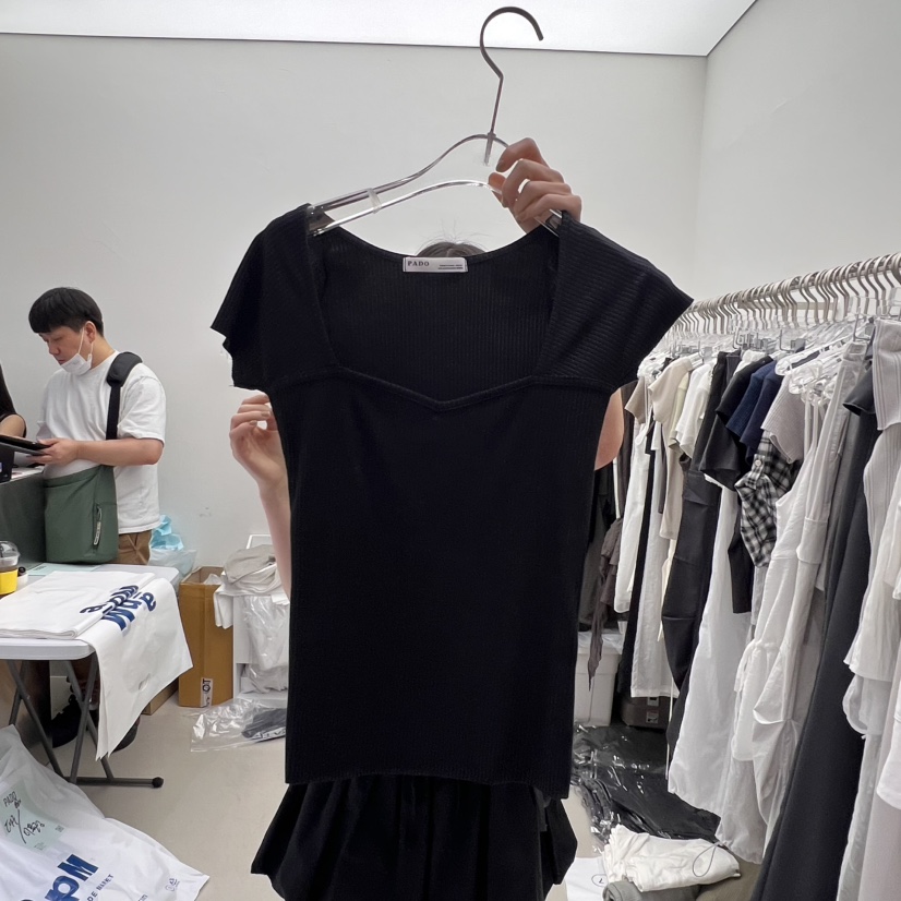 PADO直郵韓國代購㊣女裝新品熱賣休閑時尚25春夏推薦人氣T恤PADOT恤圖色3