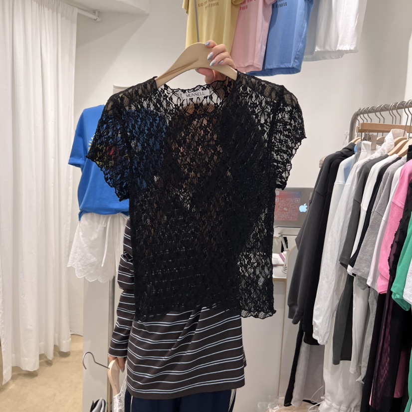 MUNSELL韓國直郵㊣女裝新品25春夏熱賣推薦人氣時尚休閑T恤MUNSELLT恤圖色2
