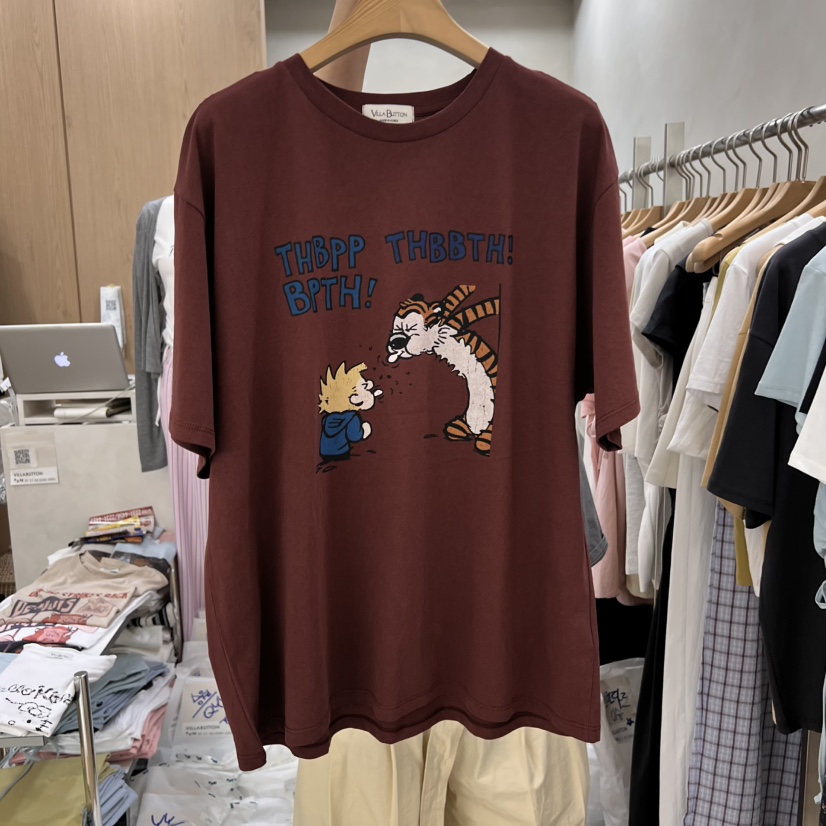 VILLABUTTON韓國直郵㊣女裝新款休閑熱賣時尚人氣25春夏T恤VILLABUTTONT恤