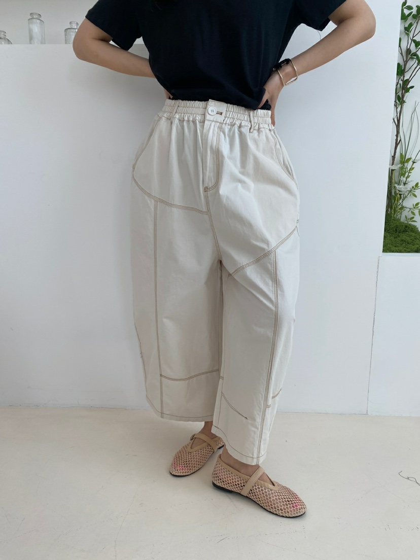 YESFREE韓國直郵㊣東大門實拍女裝新款推薦人氣25春夏休閑褲YESFREE休閑褲