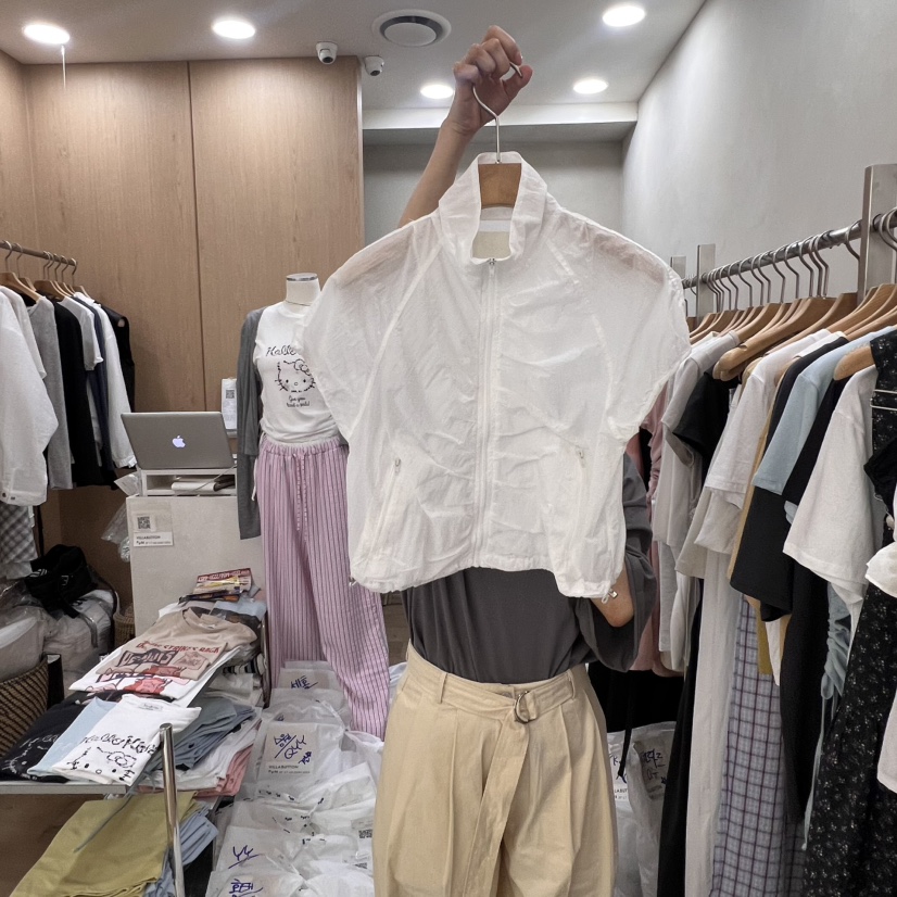 VILLABUTTON韓國直郵㊣東大門實拍女裝新品休閑熱賣25春夏夾克VILLABUTTON夾克