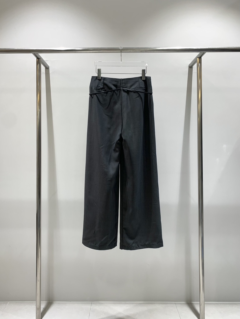 CESTLAVIE韓國直郵㊣東大門實拍女裝新品25春夏休閑褲含腰繩腰帶CESTLAVIE休閑褲