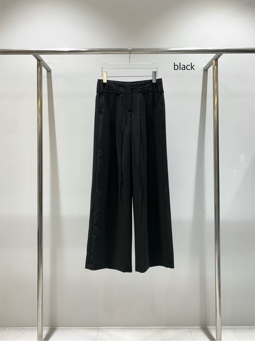 CESTLAVIE韓國直郵㊣東大門實拍女裝新品25春夏休閑褲含腰繩腰帶CESTLAVIE休閑褲圖色2