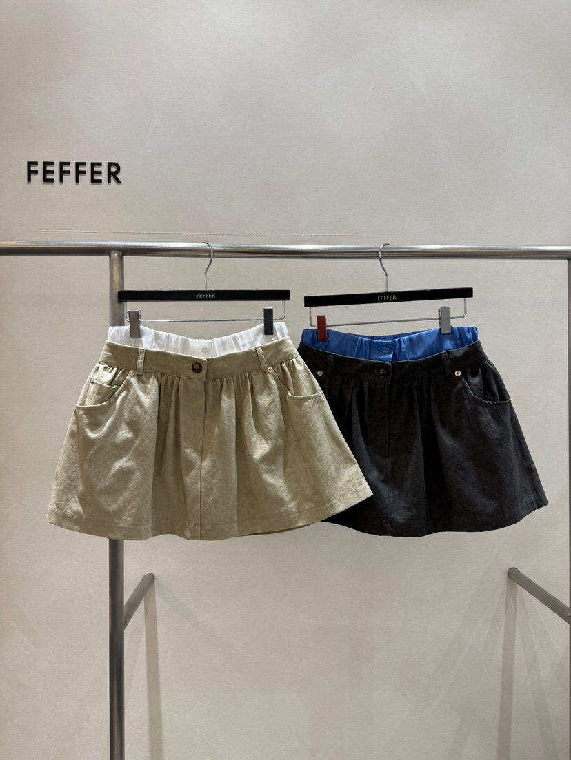 FEFFER韓國直郵㊣女裝新款25春夏推薦人氣熱賣時尚休閑短褲FEFFER短褲