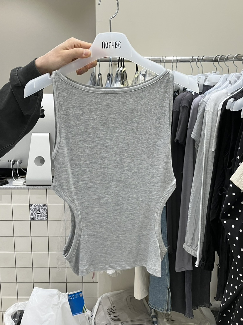 NOFYBE直郵韓國代購㊣女裝新品休閑人氣推薦時尚25春夏吊帶背心NOFYBE吊帶/背心圖色2