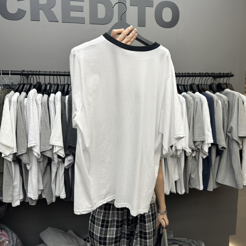 CREDITO韓國直郵㊣東大門實拍女裝新品25春夏時尚熱賣人氣T恤CREDITOT恤