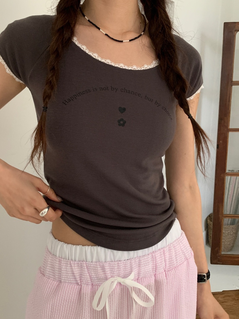MORE THAN-P韓國㊣直郵東大門代購女裝新品25春夏時尚T恤MORE THANT恤
