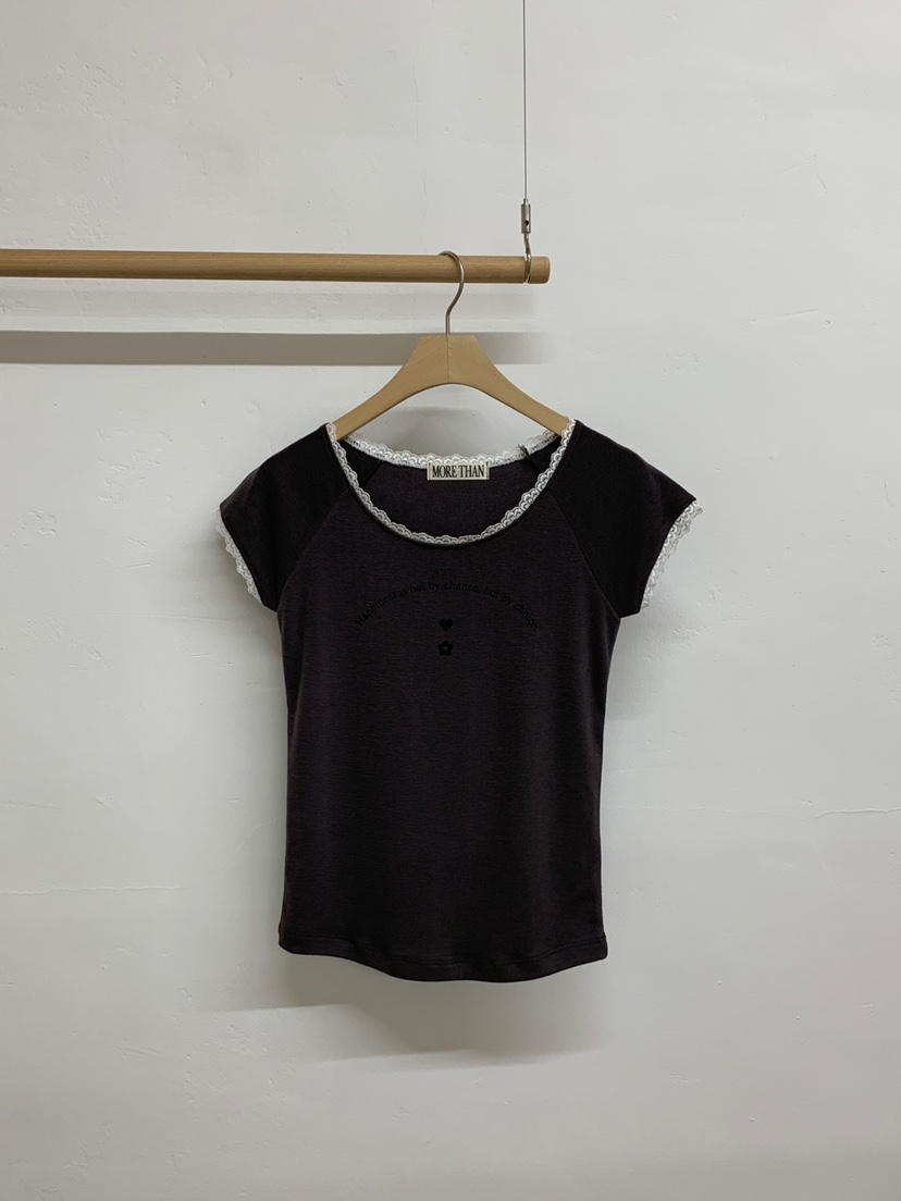 MORE THAN-P韓國㊣直郵東大門代購女裝新品25春夏時尚T恤MORE THANT恤圖色2