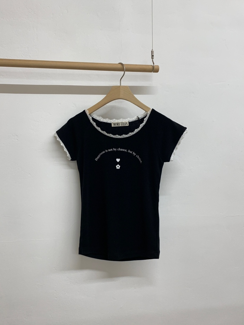 MORE THAN-P韓國㊣直郵東大門代購女裝新品25春夏時尚T恤MORE THANT恤圖色3