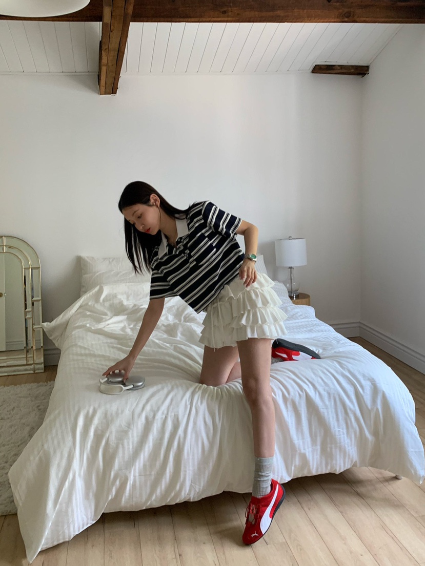 REVE CITE-L韓國直郵女士新款25春夏時尚熱賣人氣休閑裙褲REVE CITE裙褲