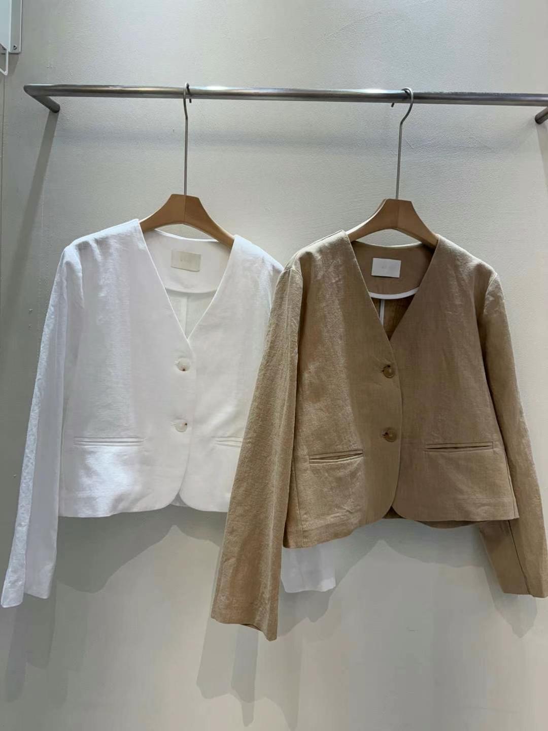 MUTE東大門實拍女裝新品休閑職業人氣推薦25春夏夾克亞麻布MUTE-ot夾克