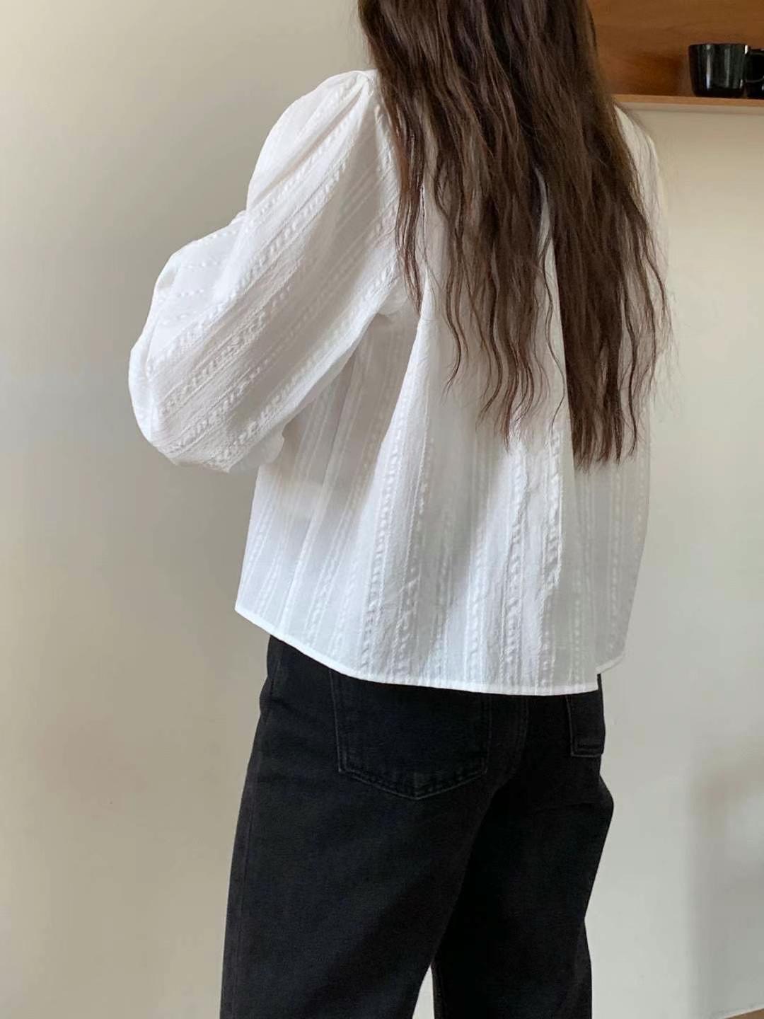MUTE韓國代購女裝新品真品25春夏休閑推薦熱賣時尚襯衫蕾絲衫MUTE-ot襯衫/蕾絲衫