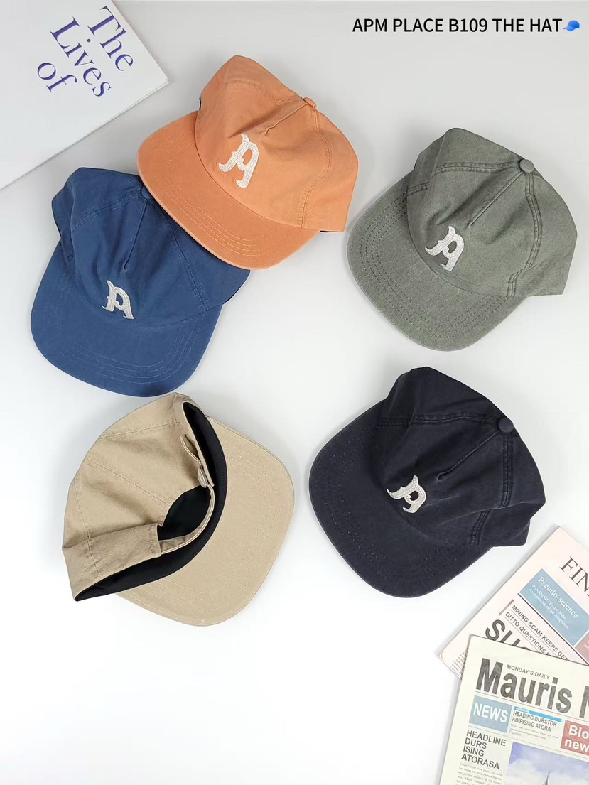 THE HAT-P韓國直郵女裝新款25春夏休閑真品人氣職業帽子刺繡THE HAT帽子
