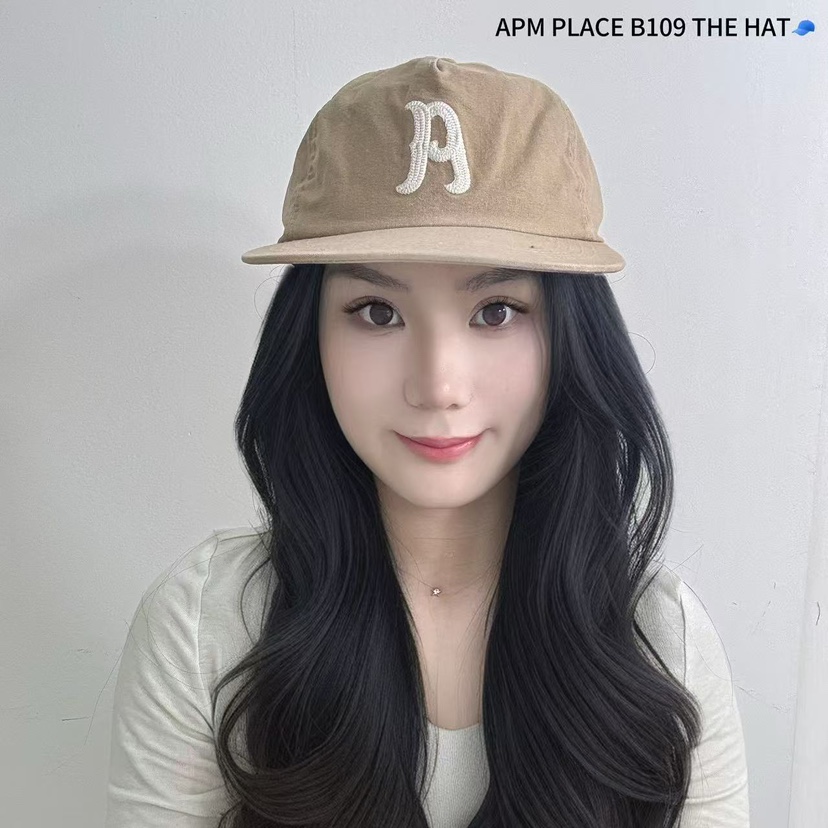 THE HAT-P韓國直郵女裝新款25春夏休閑真品人氣職業帽子刺繡THE HAT帽子圖色2