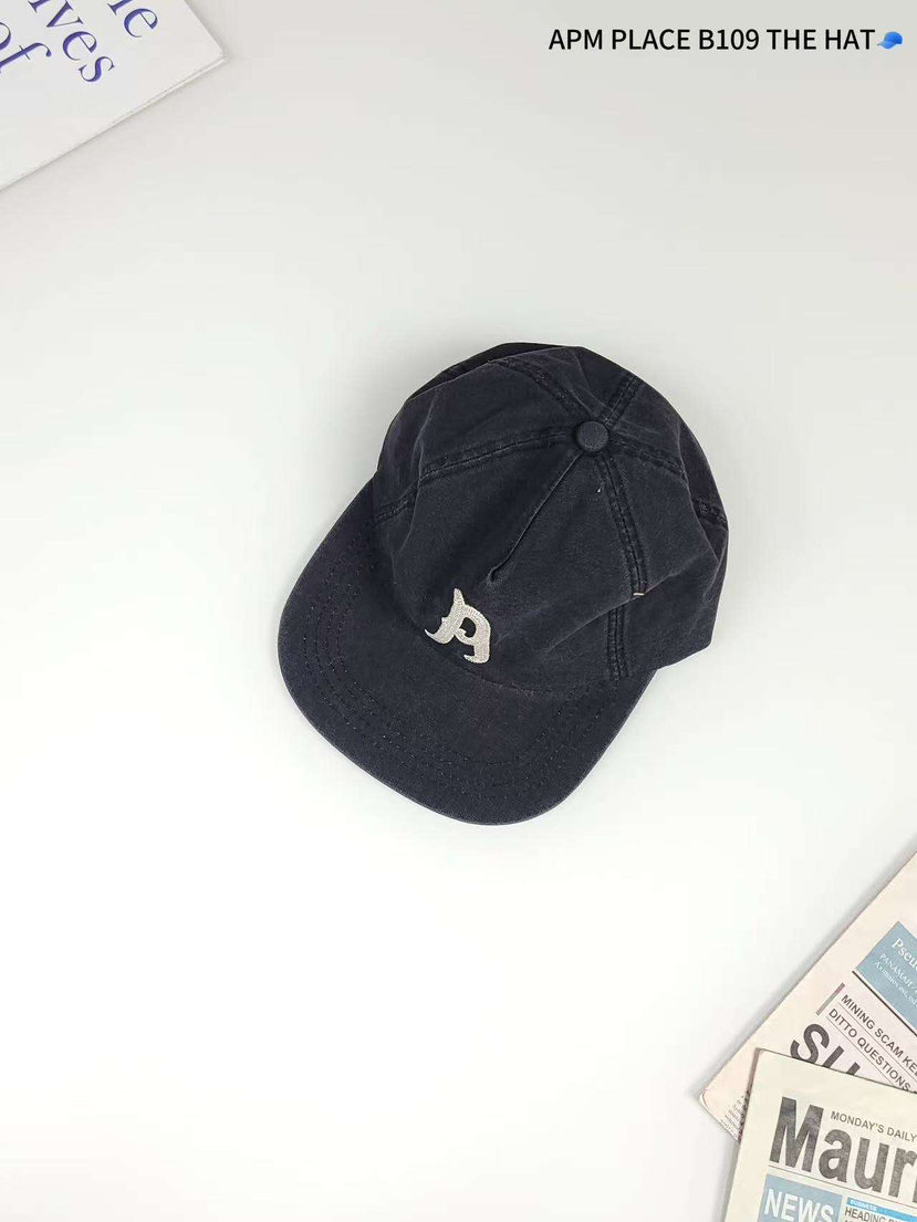THE HAT-P韓國直郵女裝新款25春夏休閑真品人氣職業帽子刺繡THE HAT帽子圖色3