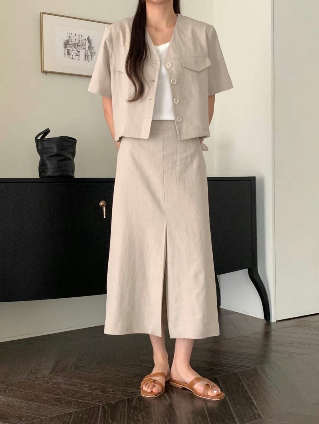 MUTE韓國代購女士新品人氣職業休閑時尚25春夏熱賣真品夾克MUTE-ot夾克