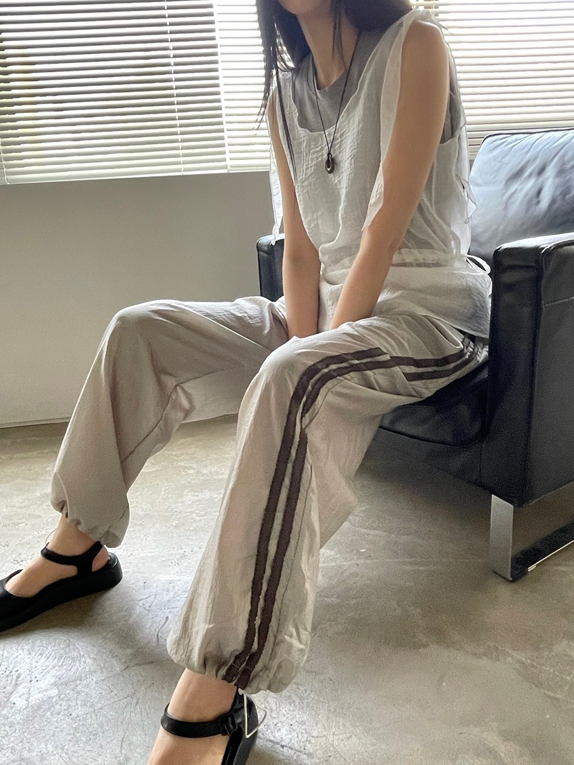 BETWEEN US韓國代購女士新款真品人氣25春夏職業熱賣休閑褲JICJO:SEOUL休閑褲