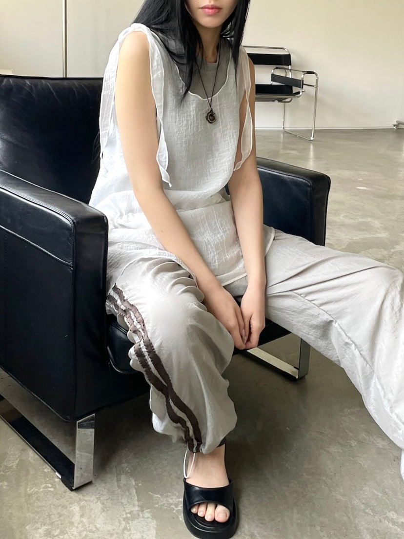 BETWEEN US韓國代購女士新款真品人氣25春夏職業熱賣休閑褲JICJO:SEOUL休閑褲