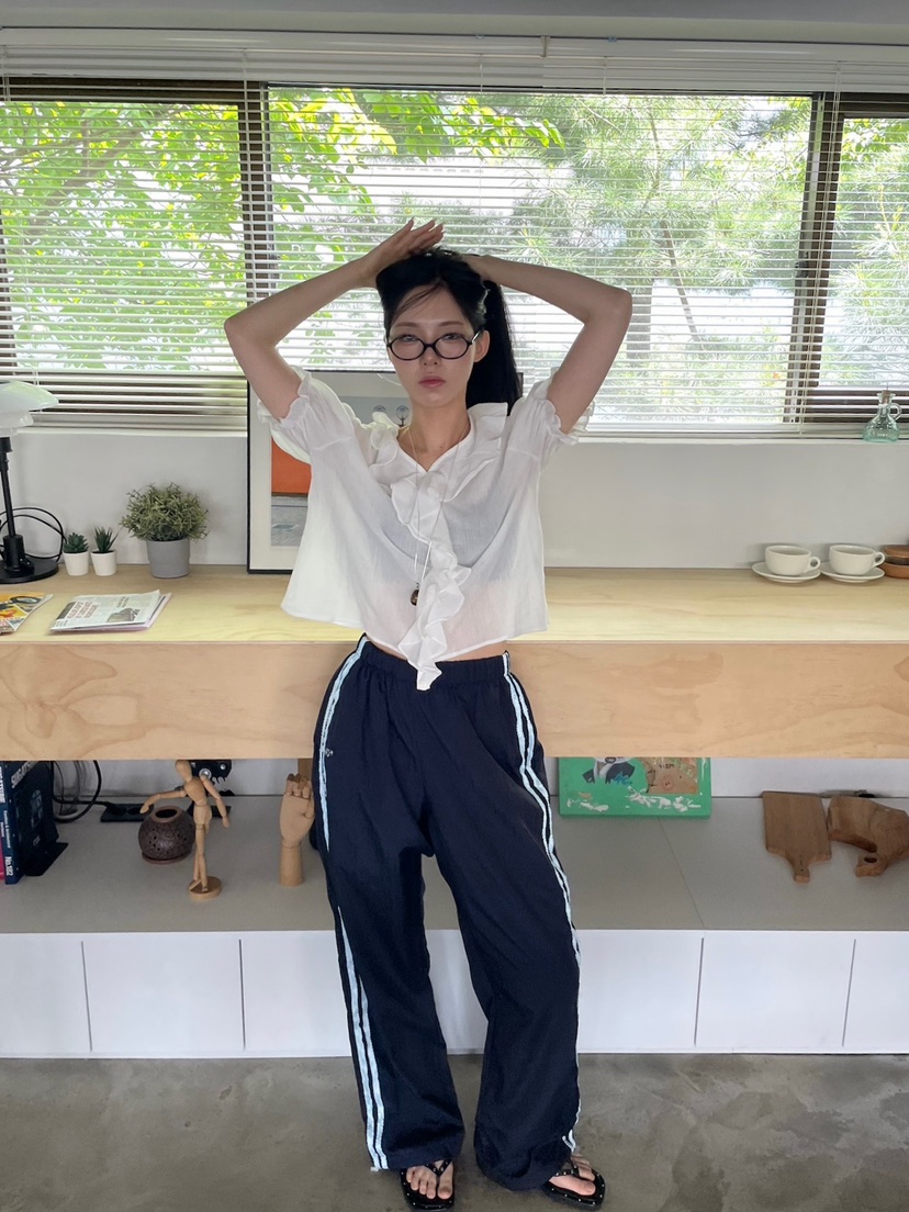 BETWEEN US韓國代購女士新款真品人氣25春夏職業熱賣休閑褲JICJO:SEOUL休閑褲