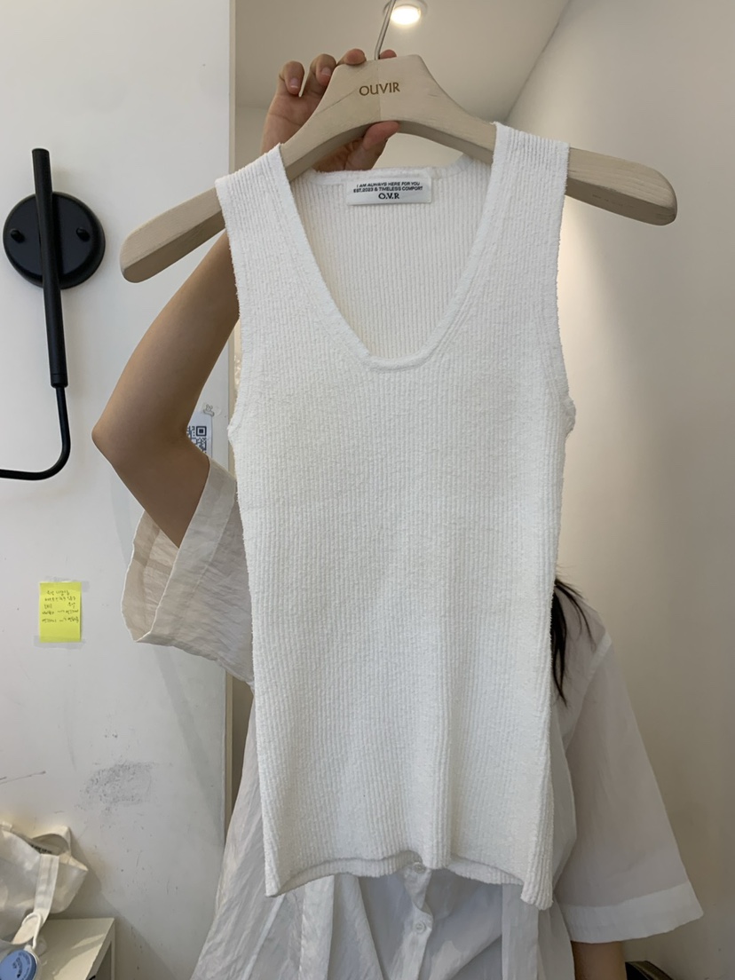 OUVIR東大門代購女裝新品熱賣人氣25春夏職業休閑真品吊帶背心O.V.R/OUVIR吊帶/背心圖色2