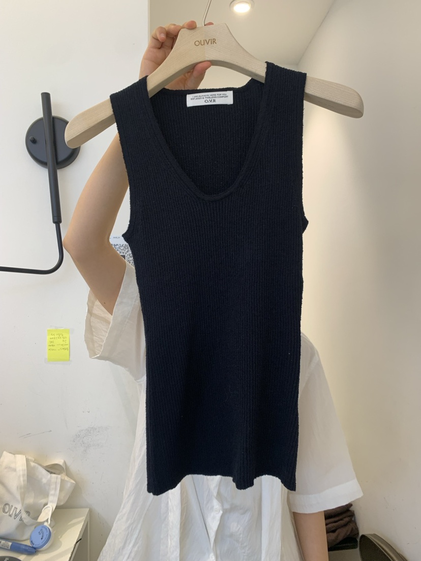 OUVIR東大門代購女裝新品熱賣人氣25春夏職業休閑真品吊帶背心O.V.R/OUVIR吊帶/背心圖色3