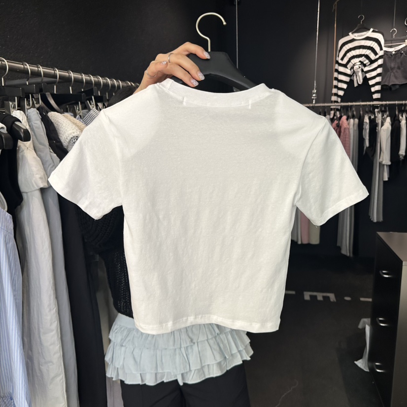 ELF-L東大門實拍女士新品25春夏推薦時尚真品職業休閑T恤短款PROJECT ELF/ELF-LT恤