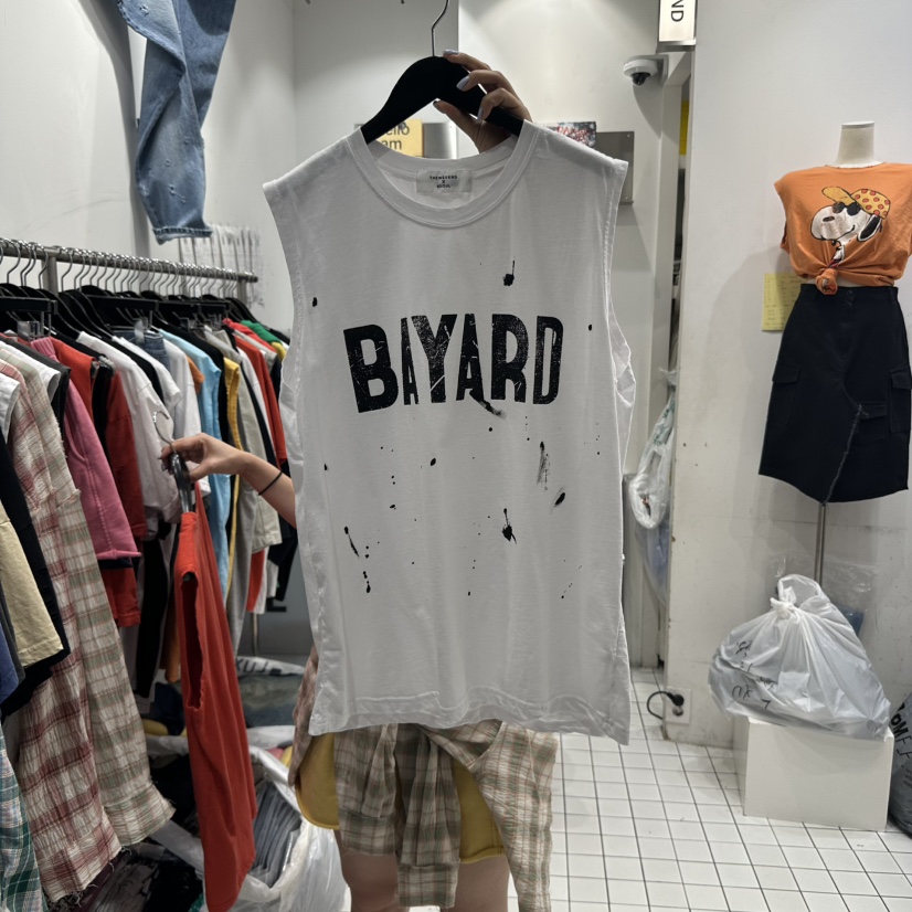 THE WEEKND直郵韓國代購㊣女裝新品熱賣25春夏推薦吊帶背心THE WEEKND吊帶/背心圖色1