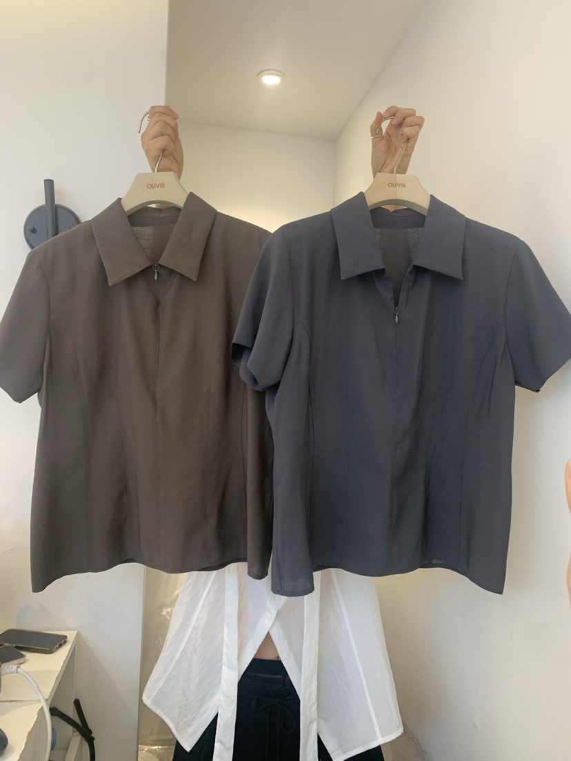 OUVIR直郵韓國代購㊣女裝新款人氣25春夏熱賣休閑襯衫蕾絲衫O.V.R/OUVIR襯衫/蕾絲衫