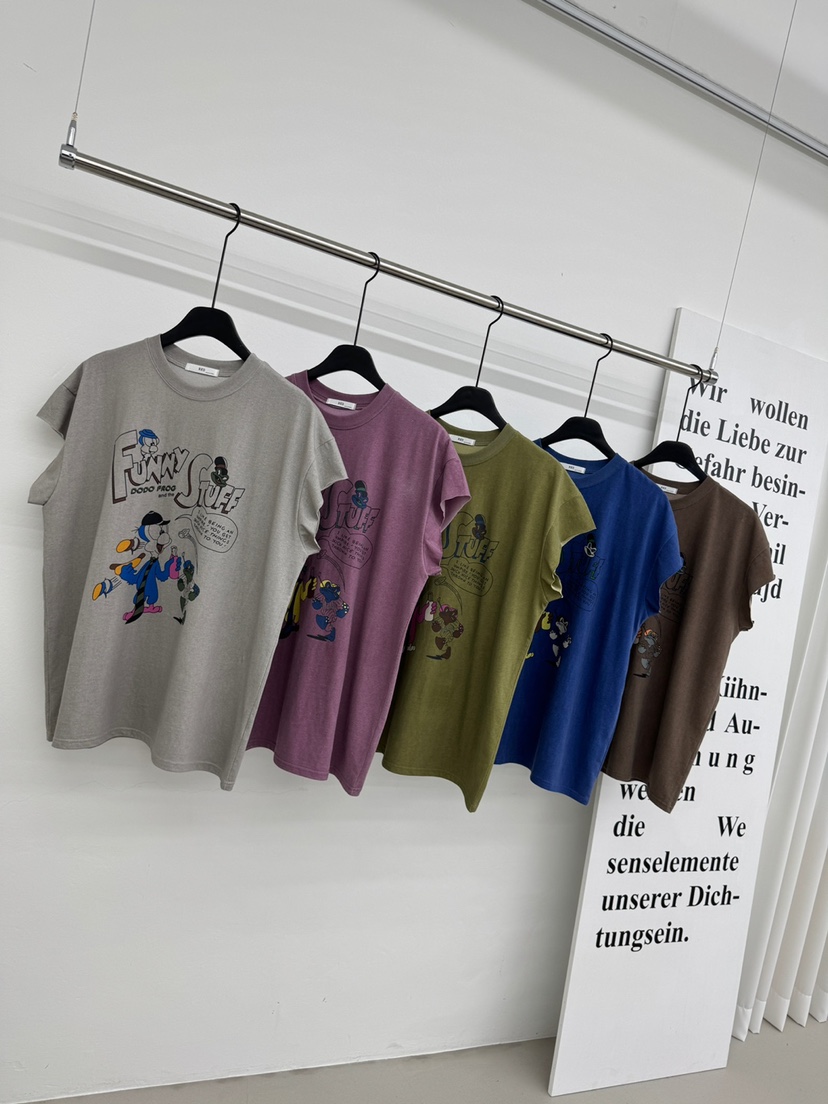 RED-A直郵韓國代購㊣女裝新品熱賣休閑人氣推薦25春夏時尚T恤RED-AT恤