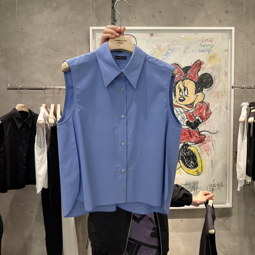LAMAGIEPIE直郵韓國代購㊣女裝新品時尚熱賣推薦25春夏馬甲LAMAGIE GREY馬甲圖色2