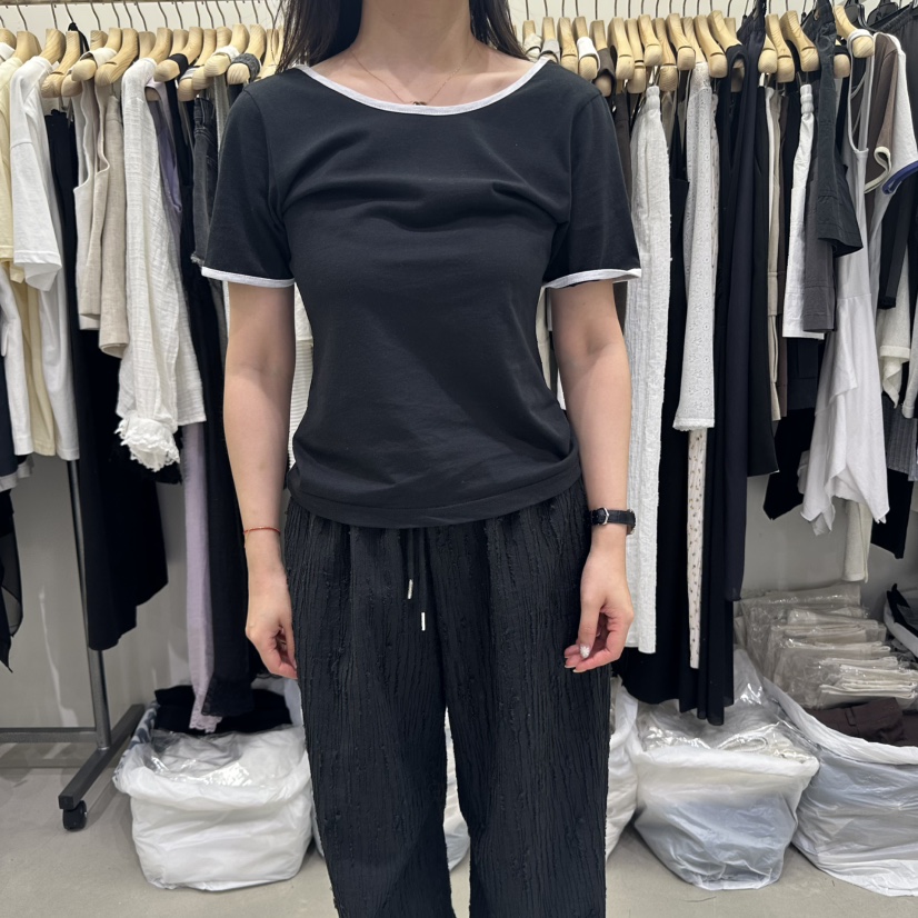 VIVEL韓國直郵㊣東大門實拍女裝新款推薦休閑時尚熱賣25春夏T恤VIVELT恤圖色3