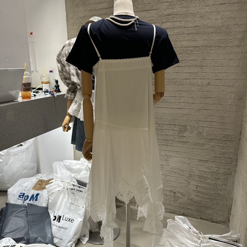 JUNI直郵韓國代購㊣女裝新款25春夏時尚休閑連衣裙不含內搭my juni連衣裙
