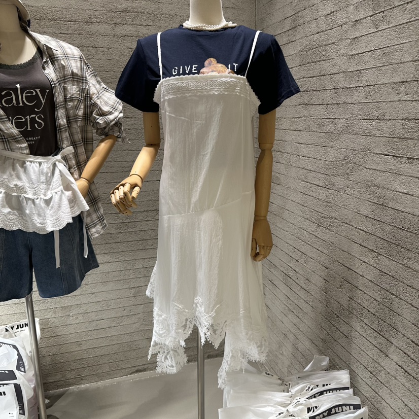 JUNI直郵韓國代購㊣女裝新款25春夏時尚休閑連衣裙不含內搭my juni連衣裙