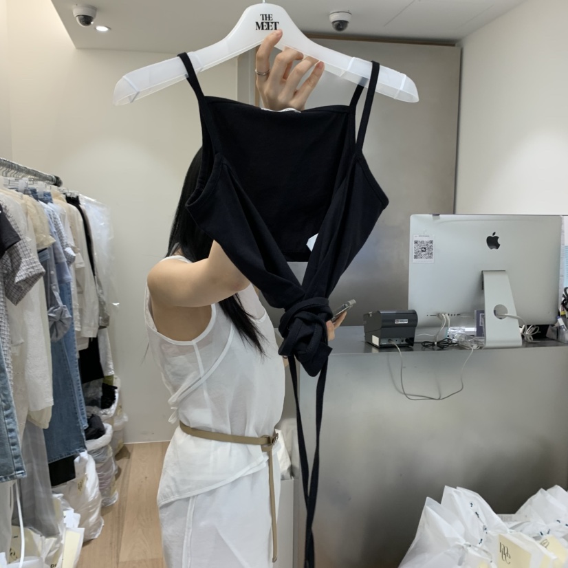 MEET ME韓國直郵㊣女裝新品時尚25春夏推薦吊帶背心不含內搭MEET ME吊帶/背心圖色3