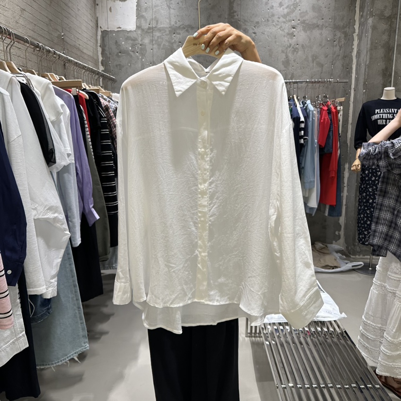 JUNI韓國直郵㊣東大門實拍女裝新品25春夏熱賣推薦襯衫蕾絲衫my juni襯衫/蕾絲衫