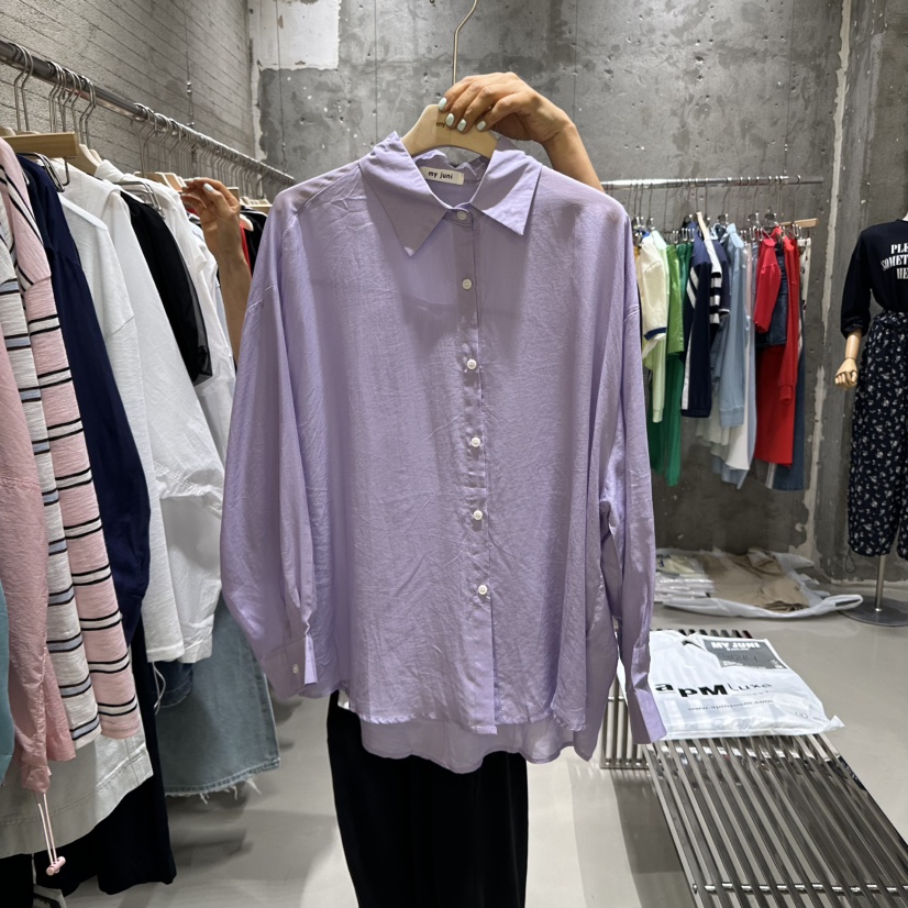 JUNI韓國直郵㊣東大門實拍女裝新品25春夏熱賣推薦襯衫蕾絲衫my juni襯衫/蕾絲衫圖色4