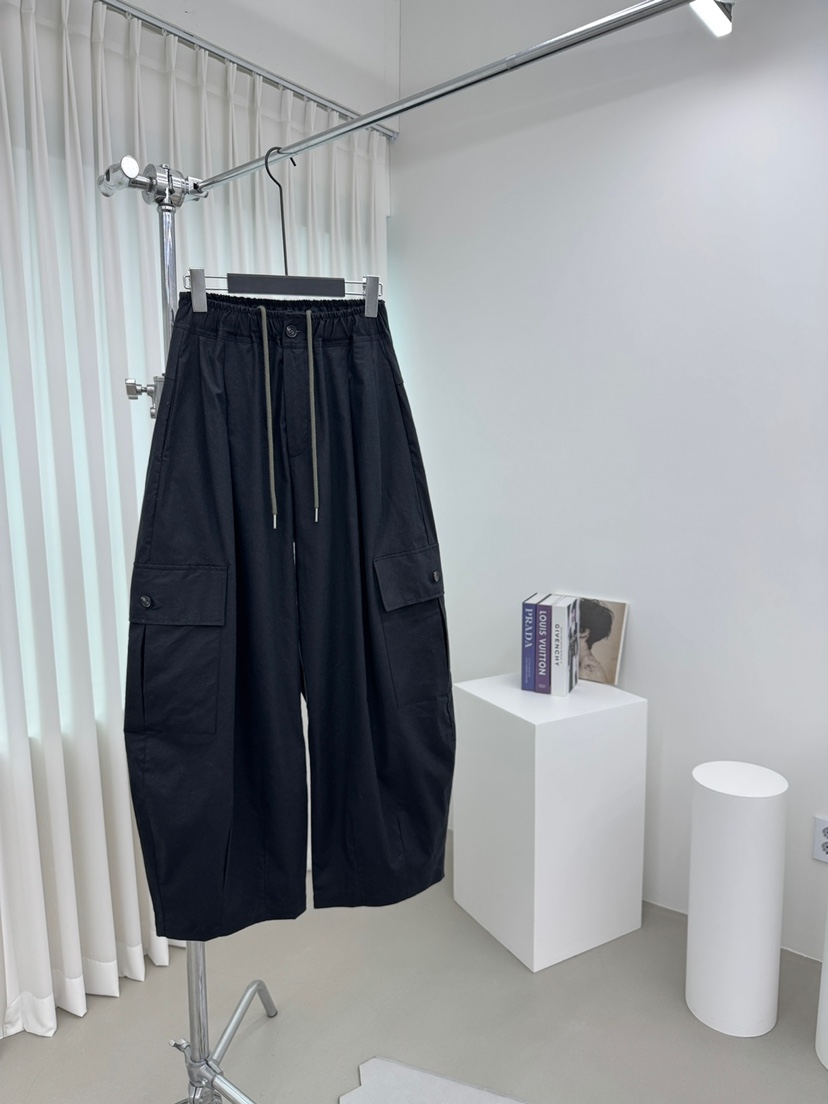 RED-A韓國直郵㊣東大門實拍女裝新品時尚休閑褲工裝褲亞麻RED-A休閑褲圖色4