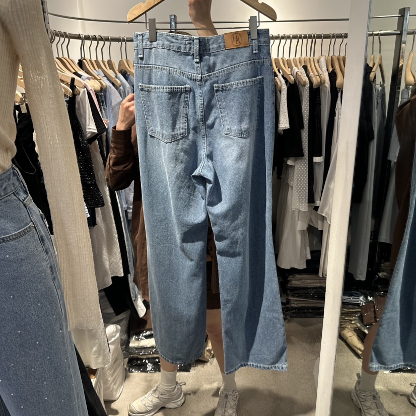 HABLE韓國㊣直郵東大門代購女裝新品休閑推薦人氣25春夏牛仔褲HABLE牛仔褲