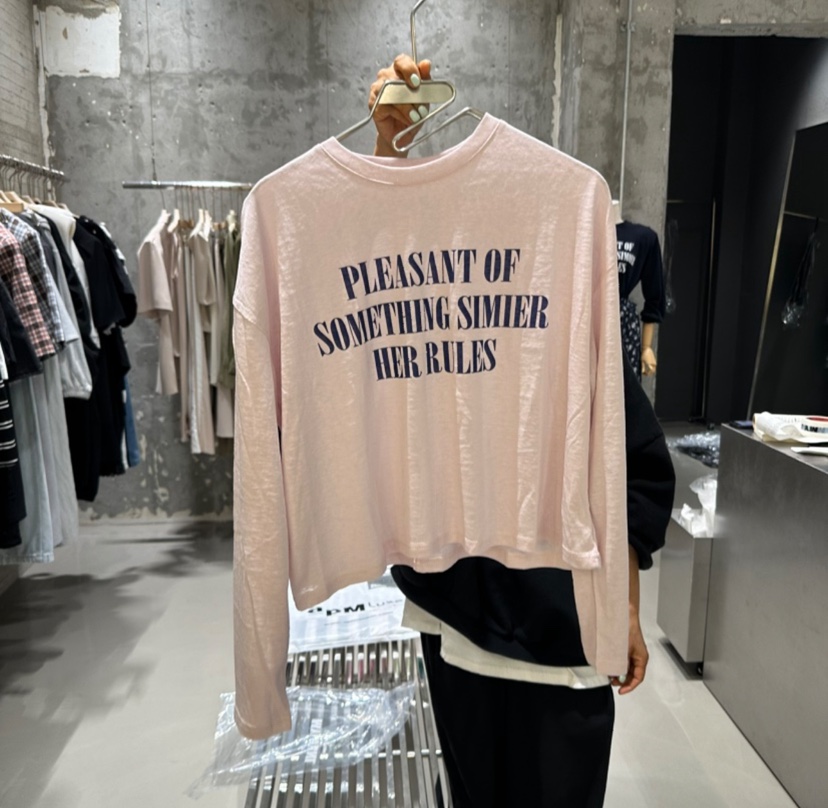 JUNI韓國㊣直郵東大門代購女裝新款熱賣人氣時尚休閑長袖T恤my juni長袖T恤圖色5