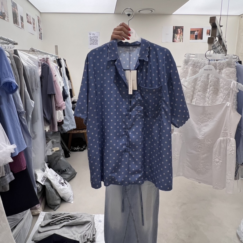 SOLD OUT韓國㊣直郵東大門代購女裝新品熱賣人氣襯衫蕾絲衫SOLD OUT襯衫/蕾絲衫圖色2