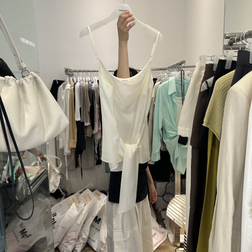CREAM VILLA韓國直郵㊣女裝新款時尚吊帶背心CREAMVILLA吊帶/背心