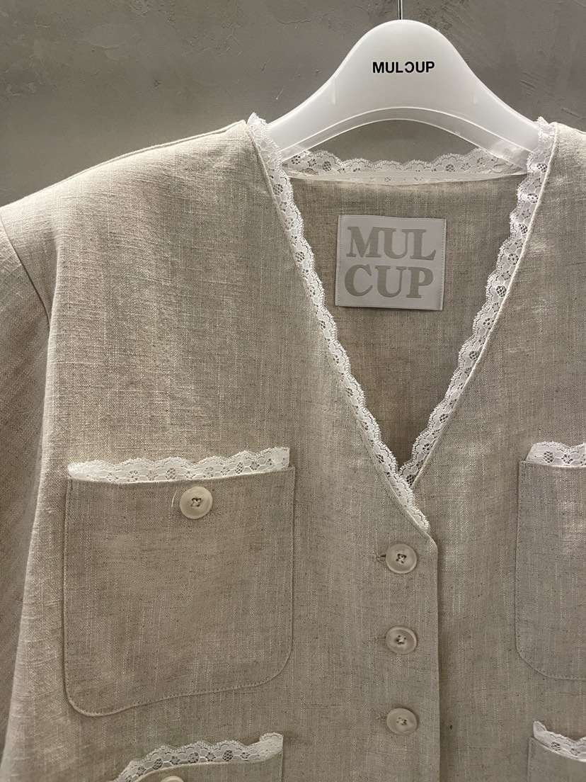 MULCUP韓國直郵㊣東大門實拍女裝新款推薦休閑25春夏時尚夾克MULCUP夾克