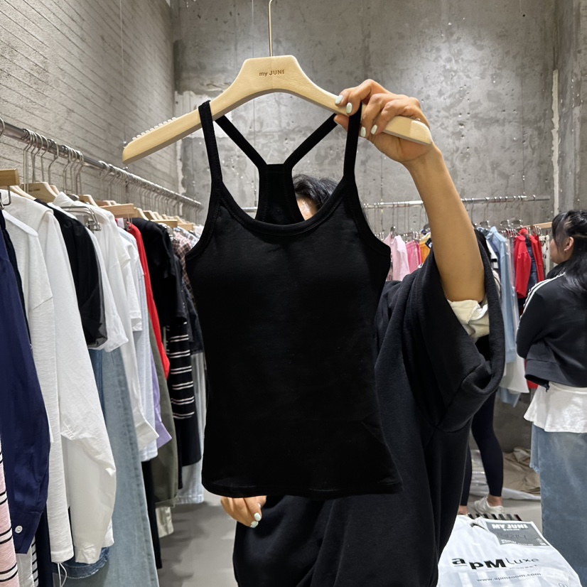 JUNI韓國直郵㊣女裝新品休閑時尚推薦人氣熱賣25春夏吊帶背心my juni吊帶/背心圖色2