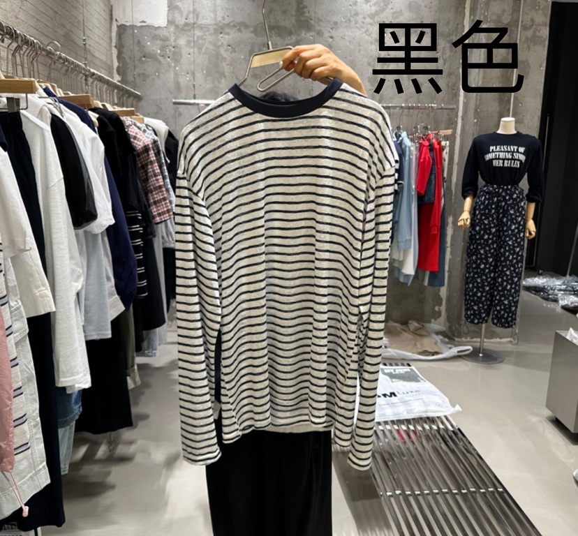 JUNI韓國直郵㊣東大門實拍女裝新品時尚人氣推薦休閑長袖T恤my juni長袖T恤圖色2