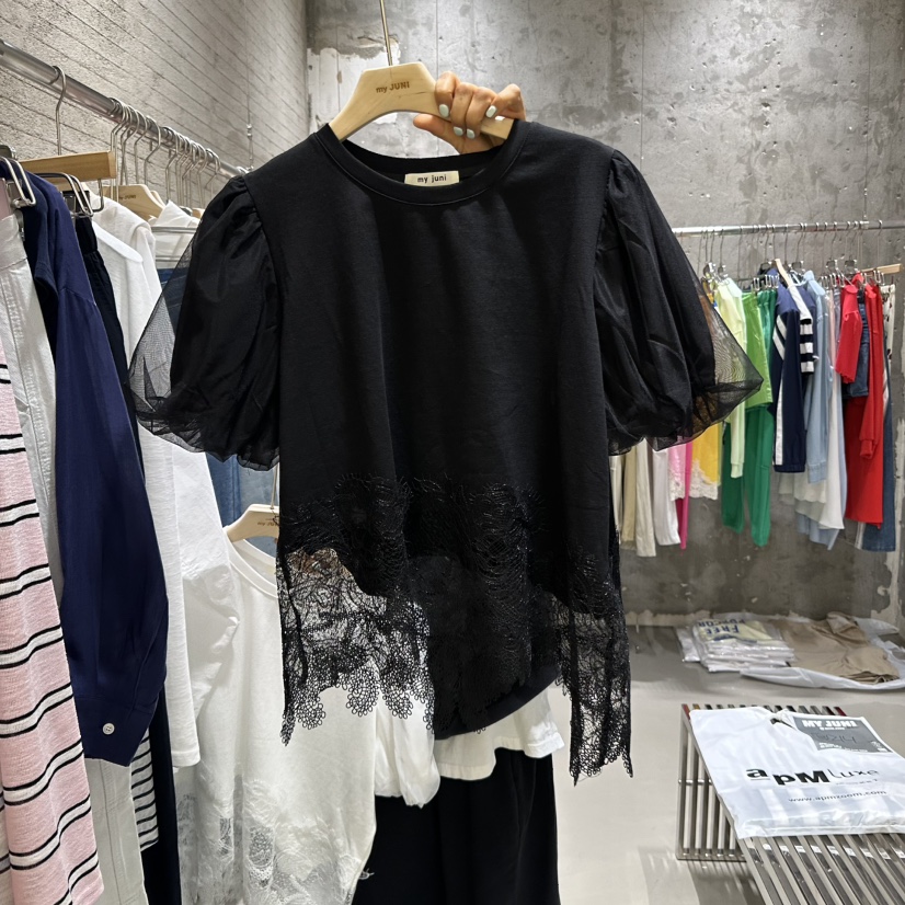 JUNI直郵韓國代購㊣女裝新品休閑人氣熱賣25春夏時尚推薦T恤my juniT恤圖色2