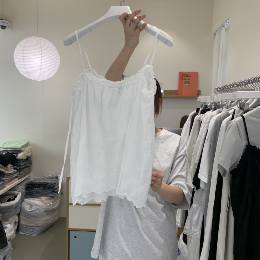 ARE韓國直郵㊣東大門實拍女裝新品休閑25春夏吊帶背心不含內搭ARE YOU/ARE吊帶/背心