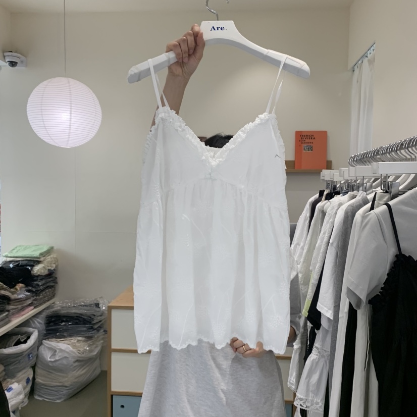 ARE韓國直郵㊣東大門實拍女裝新品休閑25春夏吊帶背心不含內搭ARE YOU/ARE吊帶/背心